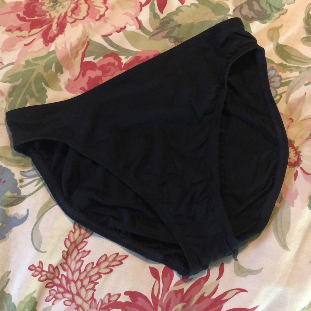 ANN COLE Collection Size 8 Hipster Bikini Bottom Black MSRP $69 NEW